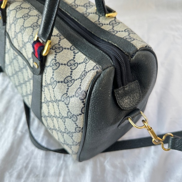 GUCCI GG Canvas Sherry Line Vintage Boston Bag Authentic - Picture 4 of 15